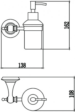 Дозатор для жидкого мыла Savol 69W S-06931W