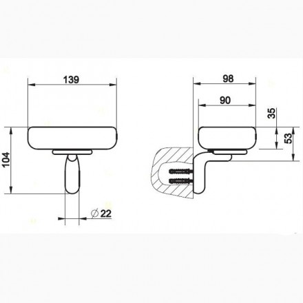 Мыльница Gessi Goccia 38002#031