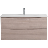 Тумба под раковину BelBagno Marino Rovere Grigio MARINO-CER-MINI-1000-2C-SO-RG-P 99,6 см, подвесная, серый дуб