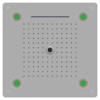 Верхний душ RGW Shower Panels SP-73 21140273-01 Хром