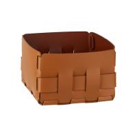 Корзинка Colombo Design Adj Mini Bottega BADJ1019-0930 19x19хh13 см, коньяк|бордо