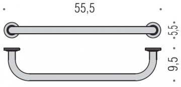 Поручень для ванной Colombo Design Universal B9721 цвет хром