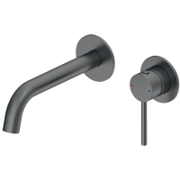 Смеситель для раковины Wonzon & Woghand Stick WW-88869017-BGM встраиваемый, темный графит матовый