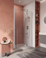 Душевая дверь Cezares Liner LINER-B-12-120-C-Cr-R 120 см R, профиль хром, стекло прозрачное