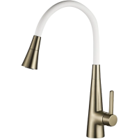 Смеситель для кухни Rose R213G с гибким изливом, золотой матовый