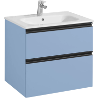 Тумба под раковину Roca Domi ZRU9307870 58,5 см, подвесная, небесно-синий матовый