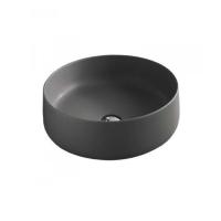 Раковина ArtCeram Cognac COL001 15 34 накладная, без отв., без перелива, на столешницу, Saniglaze, Ø42xh16 см, grigio oliva