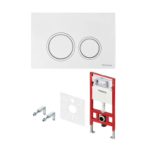 Система инсталляции для унитазов TECE TECEspring R S401103 4 в 1 с кнопкой смыва глянцевый белый