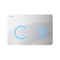 Клавиша для инсталляции AM.PM Touchless Pro I0450B01 для унитаза, пластик, стекло, белая глянцевая