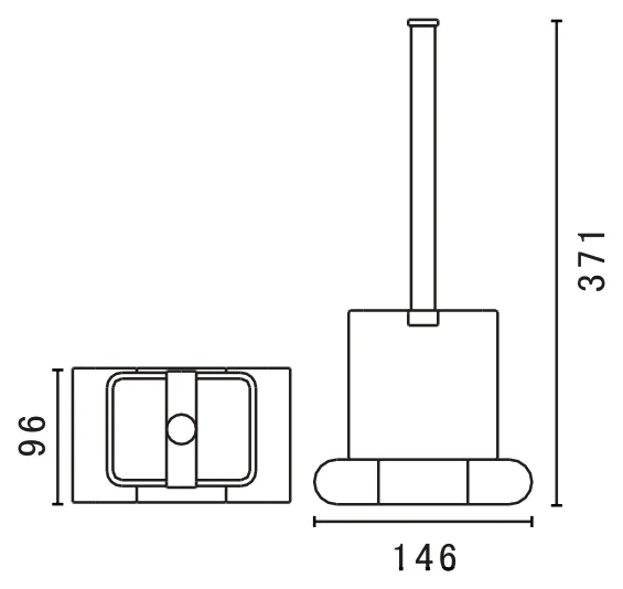 Ёршик для унитаза Art&Max Platino AM-E-3981AL
