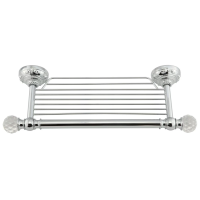 Полка для полотенец Migliore Cristalia 16808 цвет хром с кристаллами Swarovski