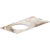 Столешница 96,8 см Kerama Marazzi Cono Ониче CO2.1.SG567402R\97 для раковин встраиваемых сверху бежевый глянец