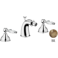 Смеситель Webert Alexandra AL710202065 для биде, на 3 отверстия с донным клапаном, бронза