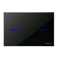 Кнопка смыва TECEspring lux S249702 для инсталляции, электронная, стекло глянцевое черный