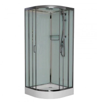 Душевая кабина 110x110x220 см Frank F410 М Brilliant 20082 текстурное стекло