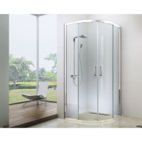 Душевой уголок Berges Solo R 90×90 061108 профиль хром, стекло прозрачное