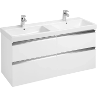 Тумба под раковину Roca Victoria ZRU9307637 117 см, подвесная, белый глянец