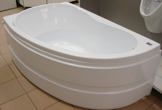акриловая ванна bas алегра 150x90 l без гидромассажа