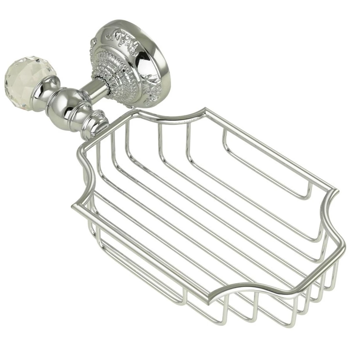 Полка корзина Migliore Cristalia 16813 цвет хром с кристаллом Swarovski