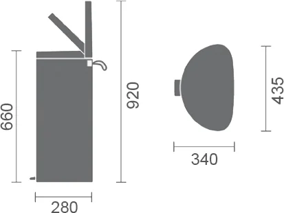 Мусорное ведро Brabantia FlatBack 103926