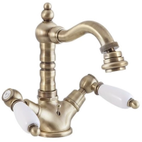 Смеситель Caprigo Adria Classic 03-033-vot для биде, с донным клапаном, бронза