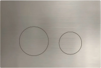 Клавиша для инсталляции Esbano MTK-60ST для унитаза, пластик, нержавеющая сталь, сатин (с покрытием против отпечатков пальцев)