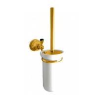 Ёршик для унитаза Nicolazzi Teide Chic 1490GO15C настенный, украшенный камнем, золото