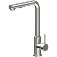 Смеситель для кухни AQG Inox Fan 05FAN510IS с выдвижным изливом, нержавеющая сталь