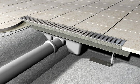 душевой лоток alcaplast apz1 650 с опорами