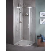 Душевой уголок Jacob Delafon Contra 90×90 R E22R90R-GA профиль хром, стекло прозрачное