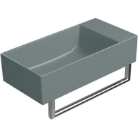 Раковина GSI Kube X 9486004 накладная, 50x25 см, Agave opaco (Зеленый матовый)