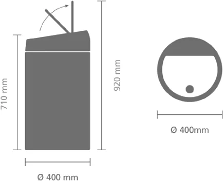 Мусорное ведро Brabantia Touch Bin 402562