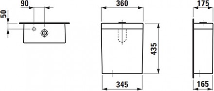 бачок для унитаза laufen palomba 8.2880.3.000.291.1