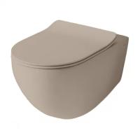 Унитаз подвесной Artceram File 2.0 FLV006 41 00, безободковый. без сиденья, Saniglaze, цвет-brown matera