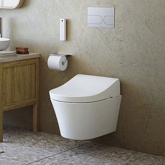 сиденье-биде toto washlet rg lite tcf34120geu, цвет: белый