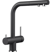 Смеситель Blanco Fontas-S II Silgranit 525200 для кухни, с подключением к фильтру, цвет антрацит