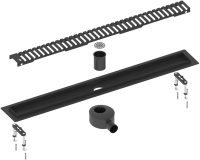 Душевой трап (лоток) Timo Drain Systems DS230106/03 600 вставка lines, черный