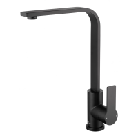 Смеситель для кухни WONZON & WOGHAND, черный матовый (WW-AE4550-MB)