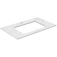 Столешница 80 см белый матовый для раковин встраиваемых снизу Kerama Marazzi Plaza Classic Монте Тиберио PL3.SG507100R\80