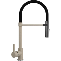 Смеситель для кухни Ulgran UQ-024-03 с гибким изливом, десерт