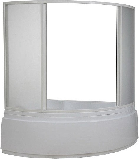 шторка на ванну bas лагуна 4 ств., пластик