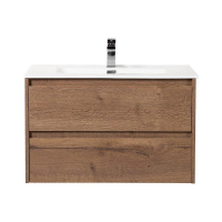 Тумба под раковину BelBagno Kraft 80 KRAFT-800-2C-SO-RT подвесная Rovere Tabacco