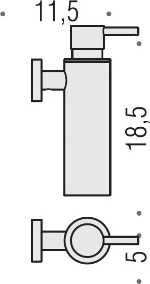Дозатор для мыла Colombo Design Plus W4981 хром