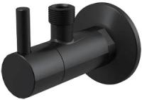 Запорный вентиль Alcaplast ARV001-BLACK угловой черный матовый