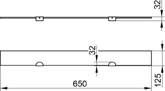 Полка 65 см Keuco Edition 300 30010 005600