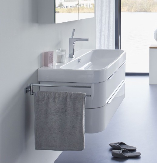 тумба под раковину duravit happy d 2 h2636402222 подвесная белая