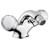 Смеситель Migliore Axo Swarovski 18483 для биде, на 3 отверстия, с донным клапаном, хром