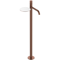 Смеситель напольный для раковины Boheme Stick Linea 120-BRB.3 бронза матовая