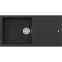 Кухонная мойка Paulmark Acrystone Extensio Anthracite PM989950-AN 99x50 см, антрацит