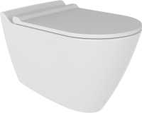 Унитаз подвесной Bien Mineral MNKA052N1VP1W3000 безободковый, с функцией биде, с тонким сиденьем микролифт, цвет белый